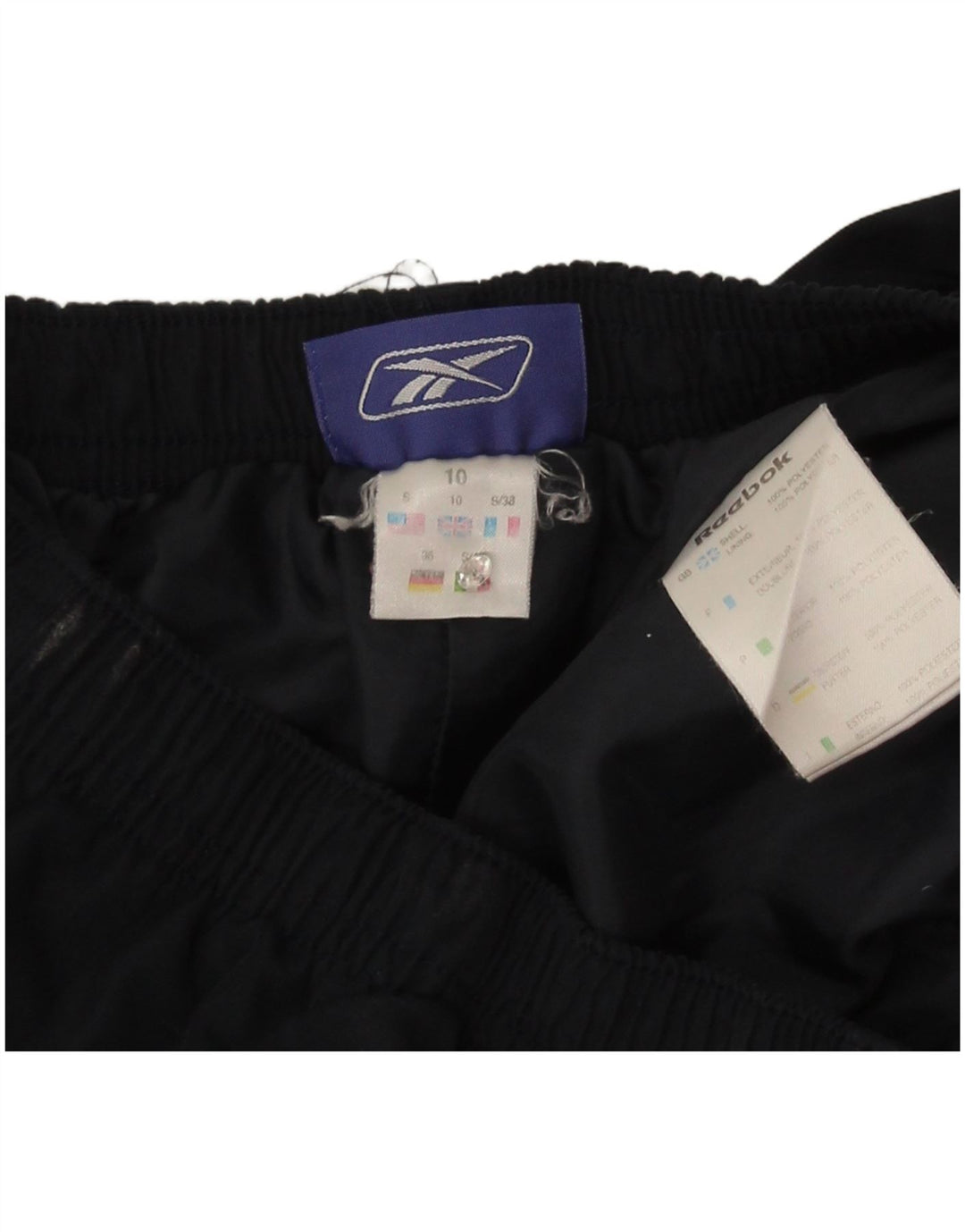 Reebok Damen-Trainingshose, UK 10, Größe S, Marineblau, Polyester