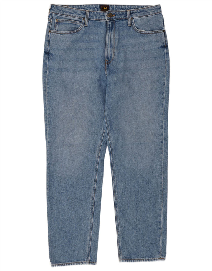 Lee Damen Carol Tapered Jeans W34 L29 Blaue Baumwolle