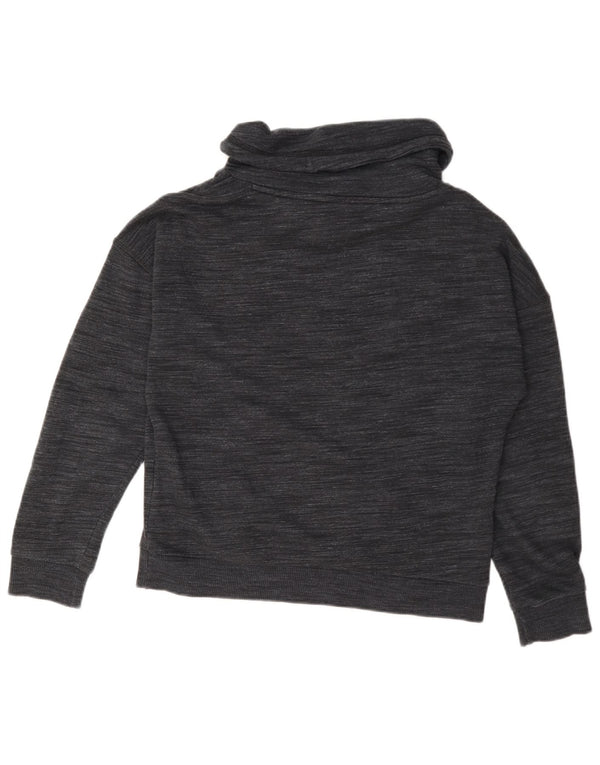 Reebok Damen Übergroßer Sweatshirt-Pullover UK 4/6 XS Grau gefleckte Baumwolle