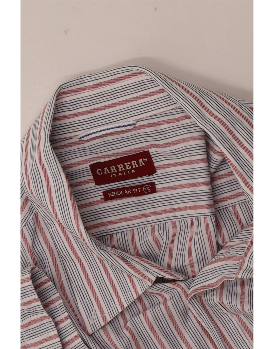 CARRERA Herren Kurzarm-Hemd mit normaler Passform, 2XL, blau gestreift