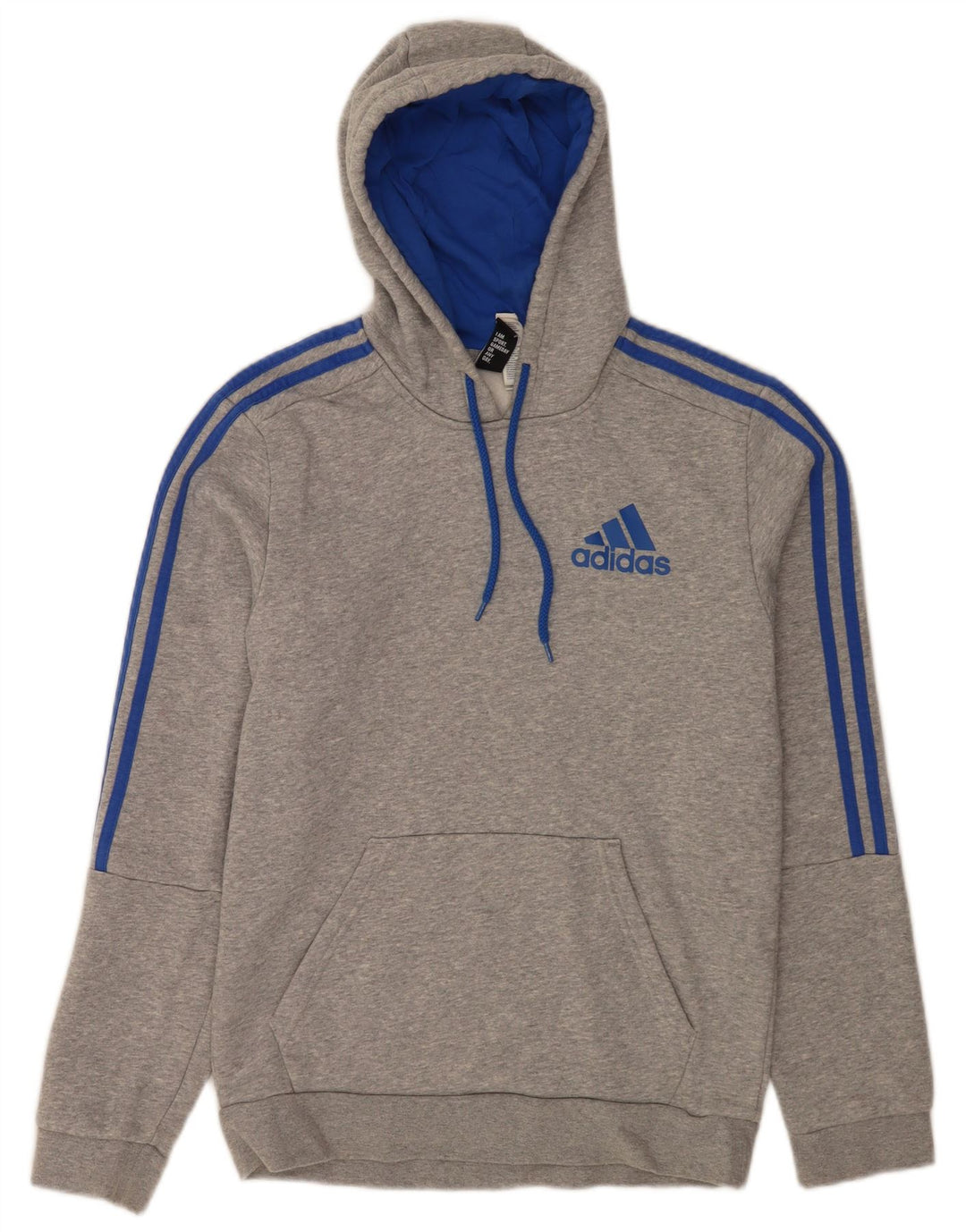 Adidas Herren Kapuzenpullover, klein, grau gefleckte Baumwolle