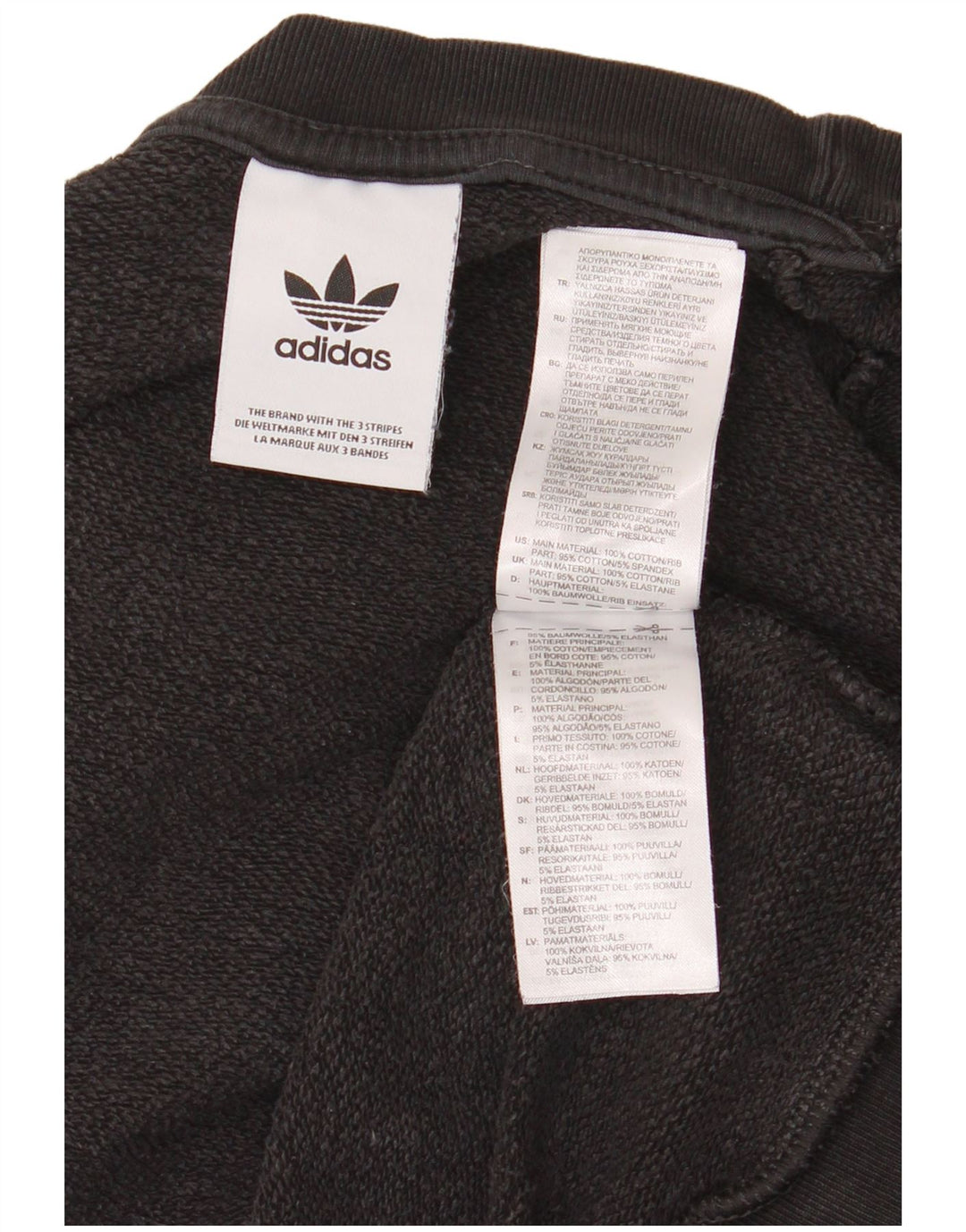 Adidas Herren Grafik-Sweatshirt-Pullover, mittelschwarz, Baumwolle
