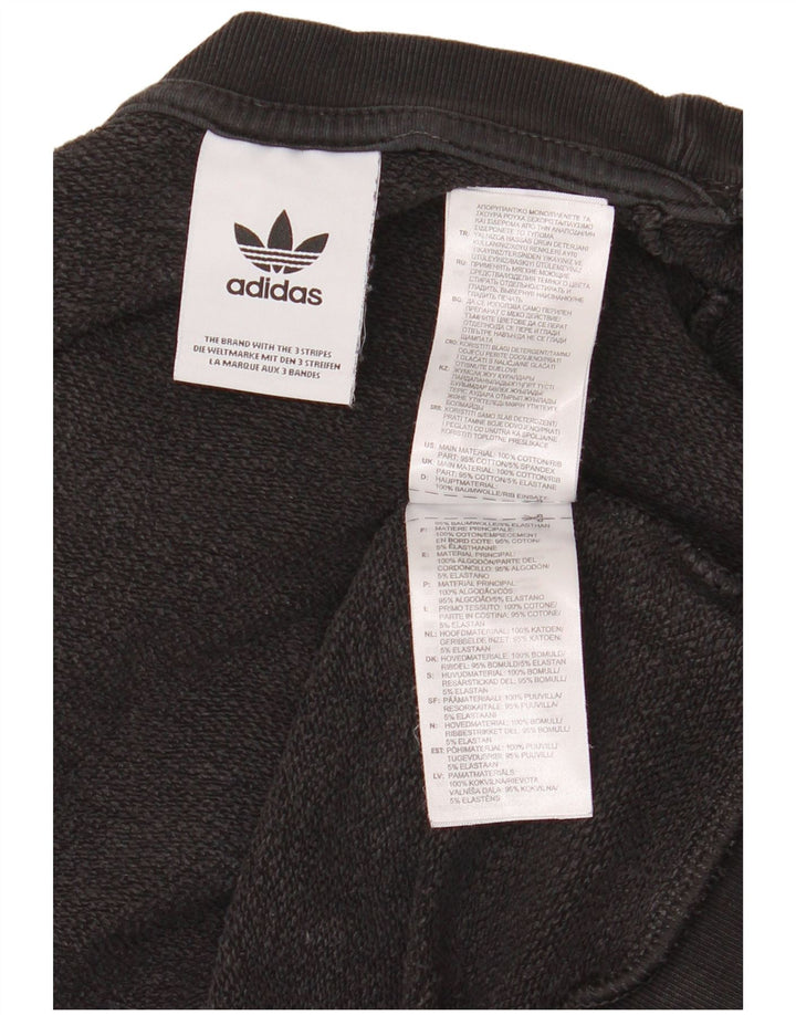 Adidas Herren Grafik-Sweatshirt-Pullover, mittelschwarz, Baumwolle