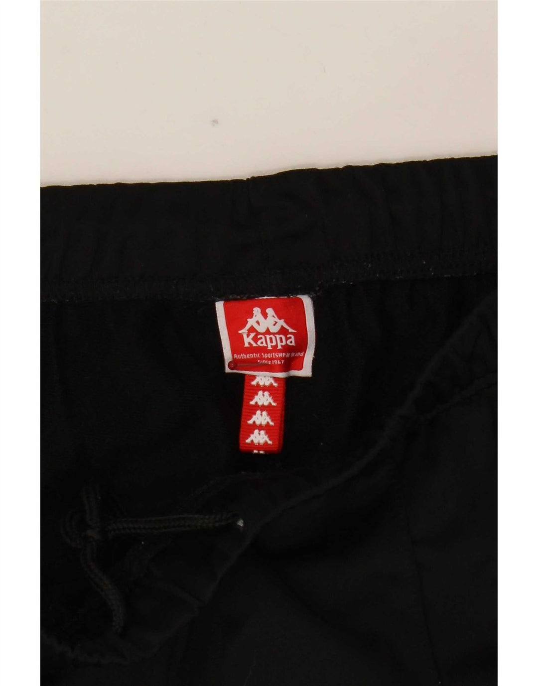 Kappa Womens Graphic Crop Trainingshose UK 12 Medium Schwarz Polyester