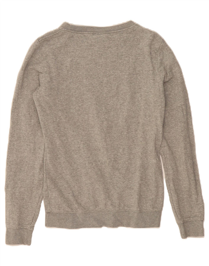 NIKE Womens Sweatshirt Jumper UK 6 XS Grey Cotton Vintage Nike and Second-Hand Nike from Messina Hembry 