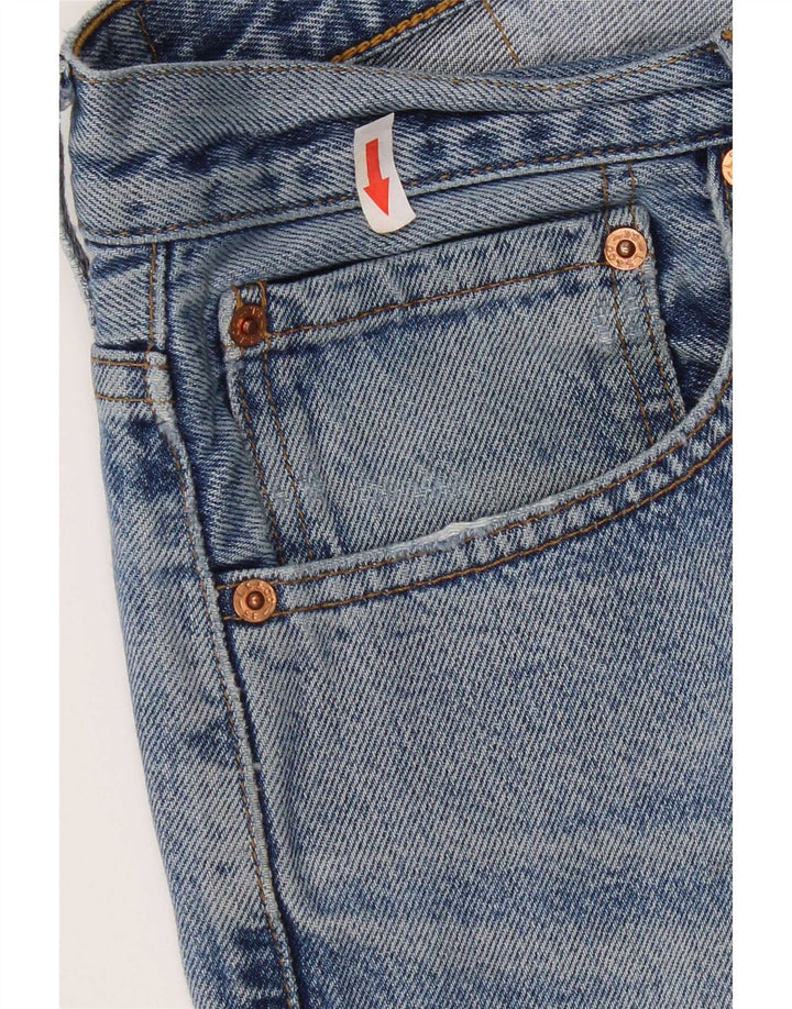 Levi's Damen 581 Straight Jeans W34 L32 Blaue Baumwolle