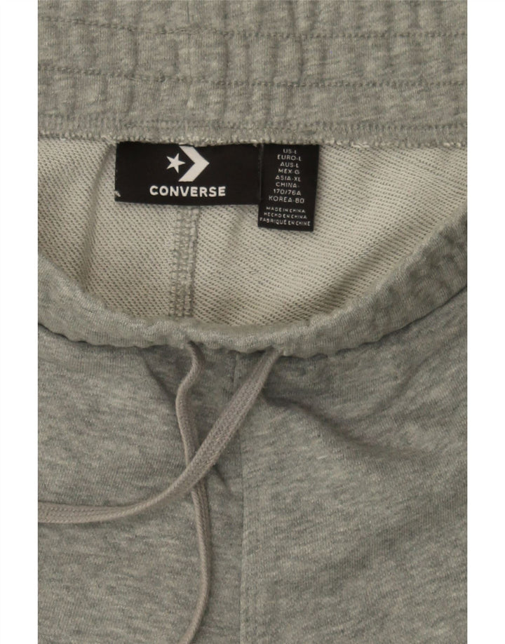 CONVERSE Womens Sport Shorts UK 14 Large  Grey Cotton Vintage Converse and Second-Hand Converse from Messina Hembry 