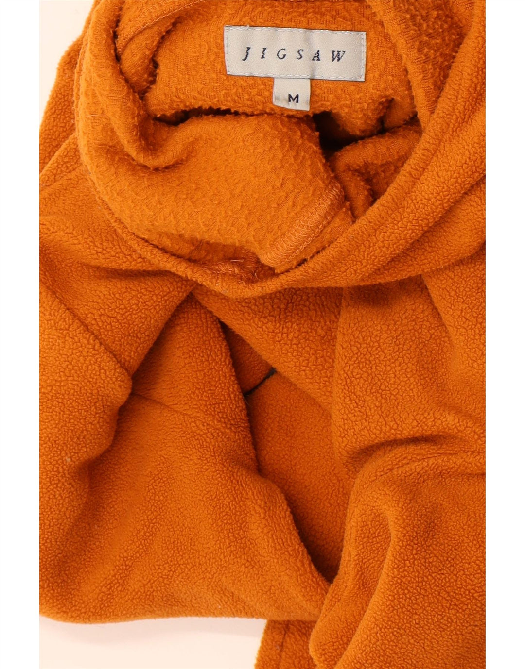 Jigsaw Damen Kapuzen-Fleecepullover UK 14 Mittelorange