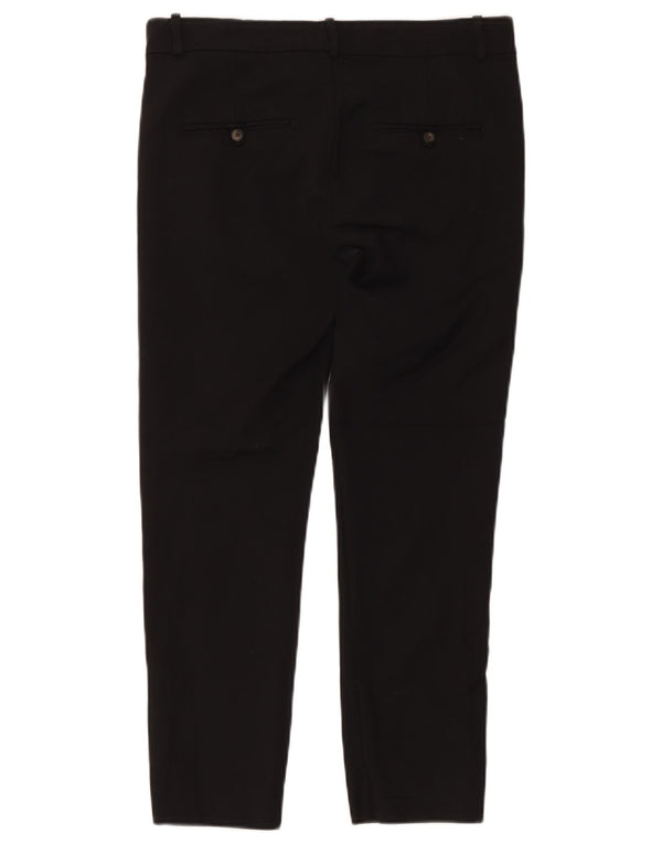 Schmale, kurze Hose für Damen von Zara, EU 38, Größe S, W28, L24, schwarze Baumwolle