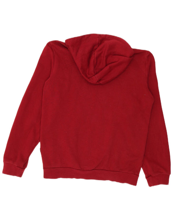 Puma Kapuzenpullover mit Grafik für Jungen, 11–12 Jahre, burgunderfarbene Baumwolle