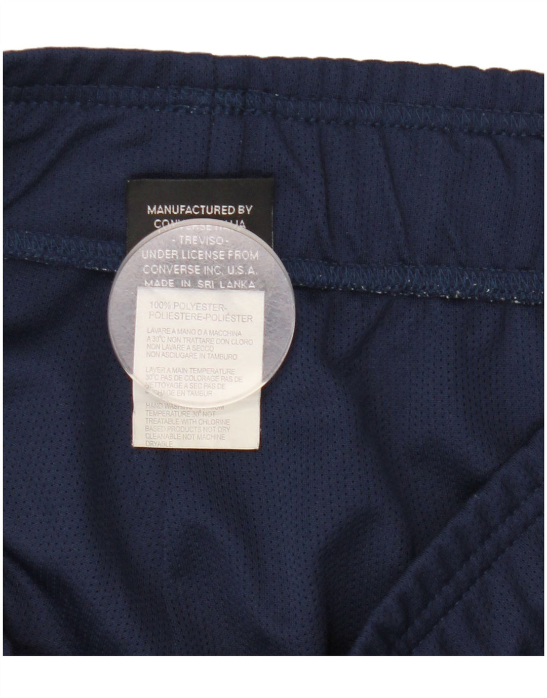 Converse Herren-Sportshorts, Mittelgroßes marineblaues Colourblock-Polyester