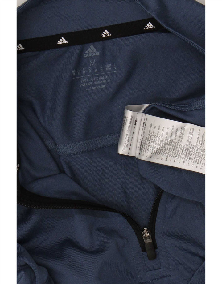 Adidas Herren Aeroready Zip Neck Pullover Trainingsanzug Top Medium Marineblau