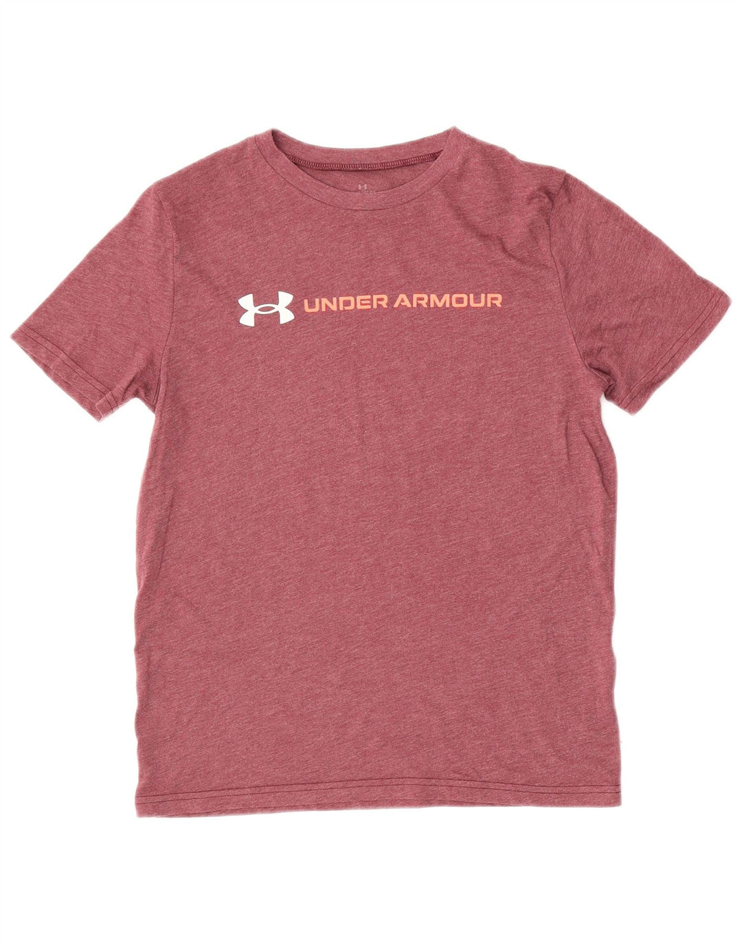 UNDER ARMOUR Grafisches T-Shirt-Oberteil für Jungen, 9–10 Jahre, mittleres Burgunderrot
