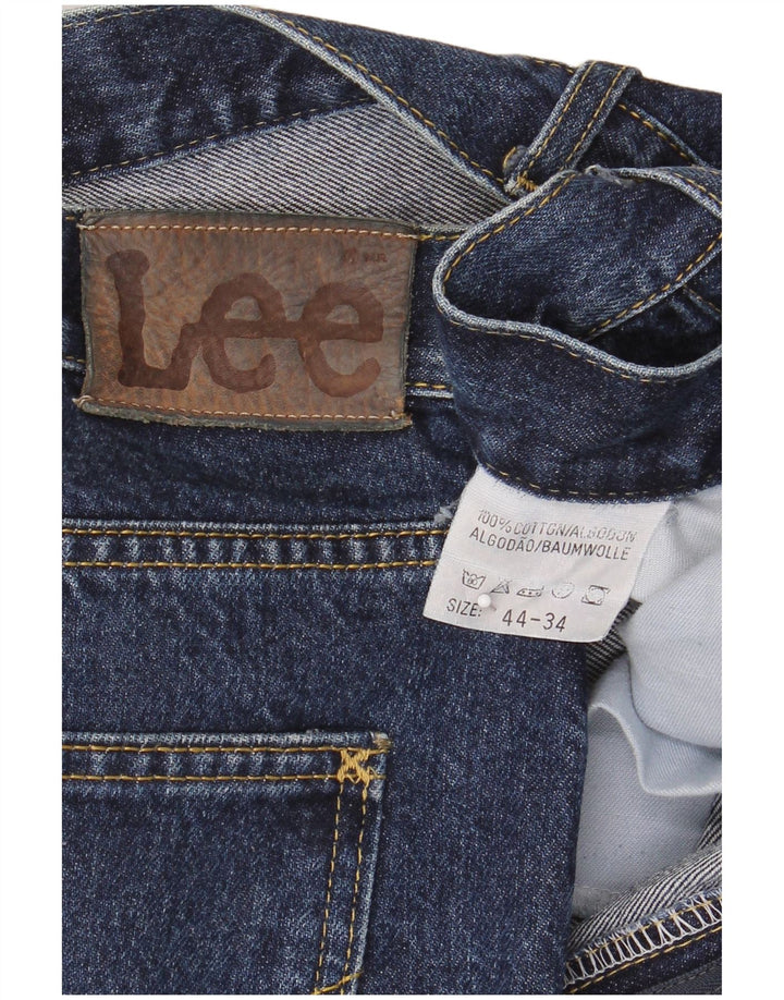 Lee Herren Straight Jeans W44 L27 Marineblaue Baumwolle