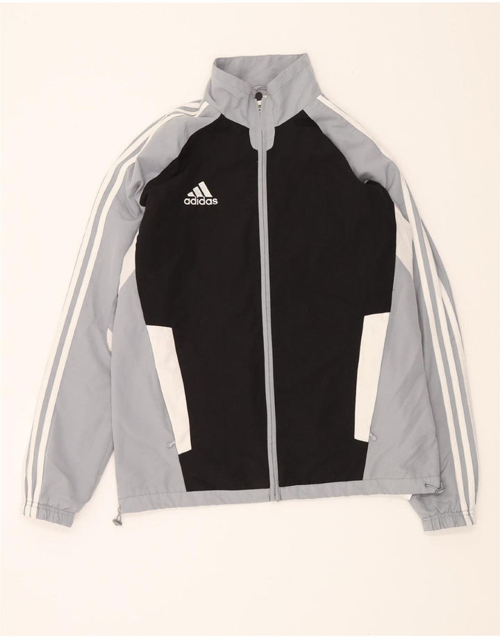 ADIDAS Mens Tracksuit Top Jacket UK 38/40 Medium Blue Colourblock Vintage Adidas and Second-Hand Adidas from Messina Hembry 
