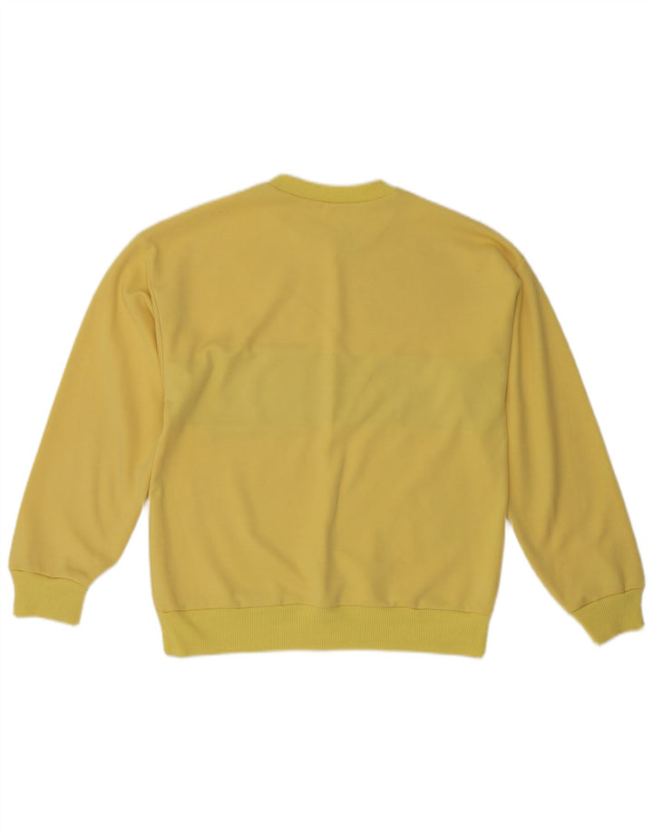 Vintage Herren Sweatshirt Pullover Klein Gelb Farbblock