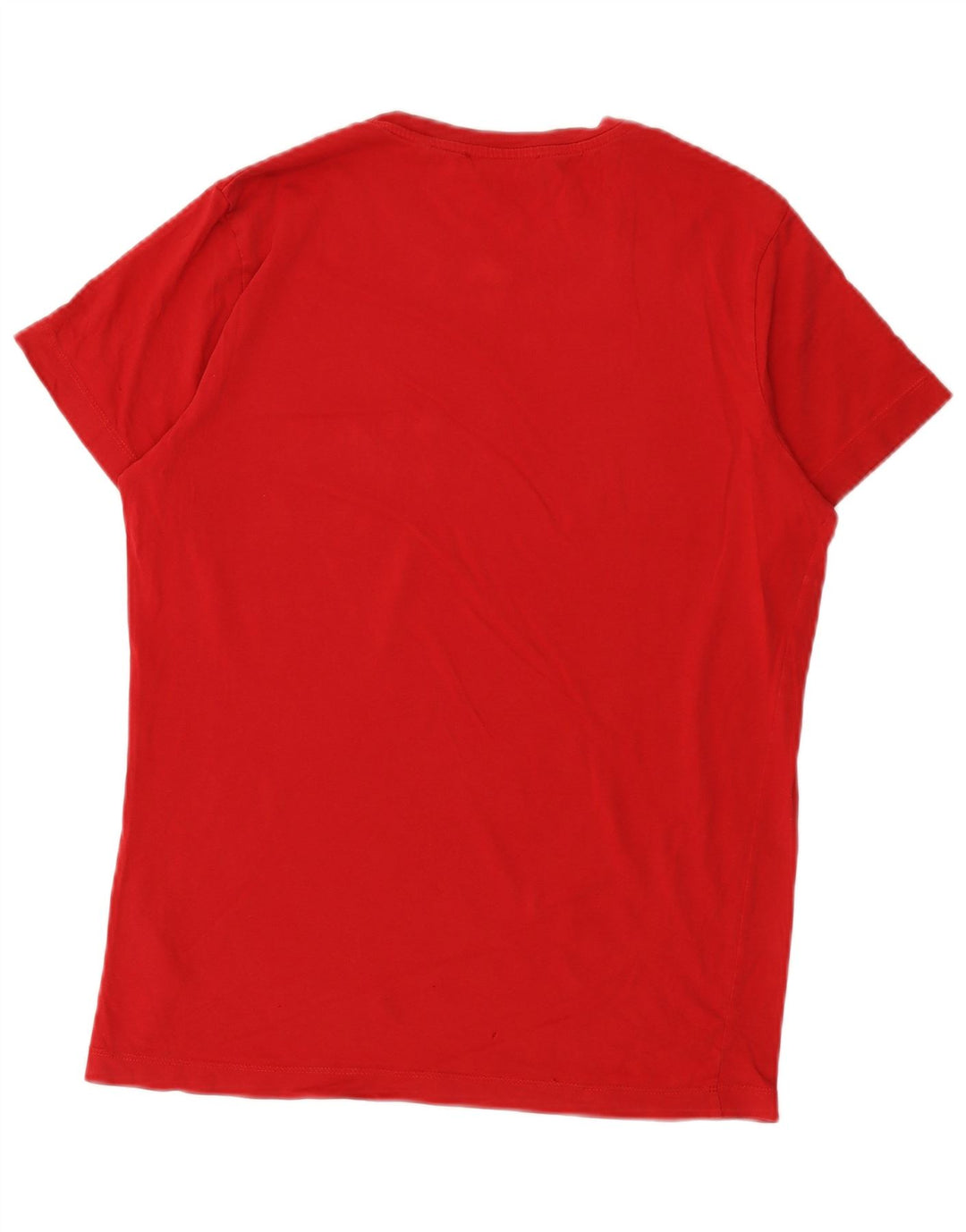 Diesel Herren Grafik-T-Shirt-Oberteil aus mittelroter Baumwolle