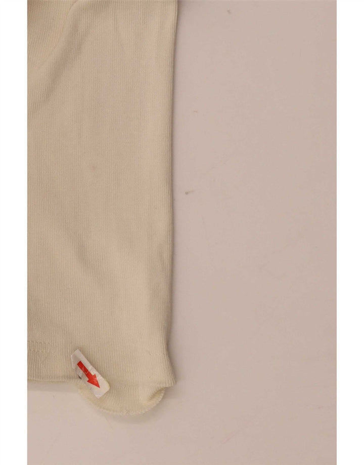 Gap Damen Top Langarm UK 14 Large Off White Cotton