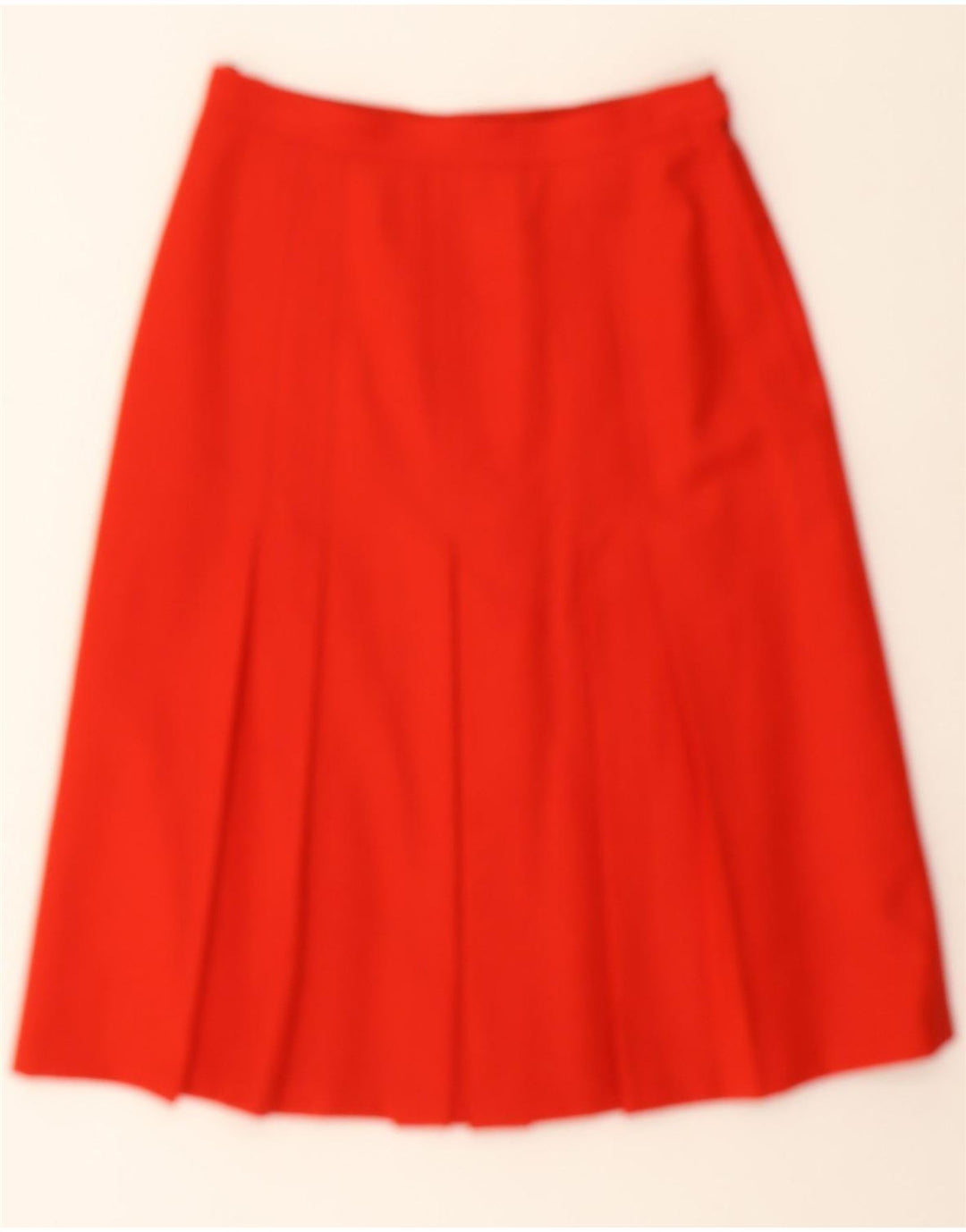 MIRELLA Womens Pleated A-Line Skirt W28 Medium Red Wool Vintage Mirella and Second-Hand Mirella from Messina Hembry 