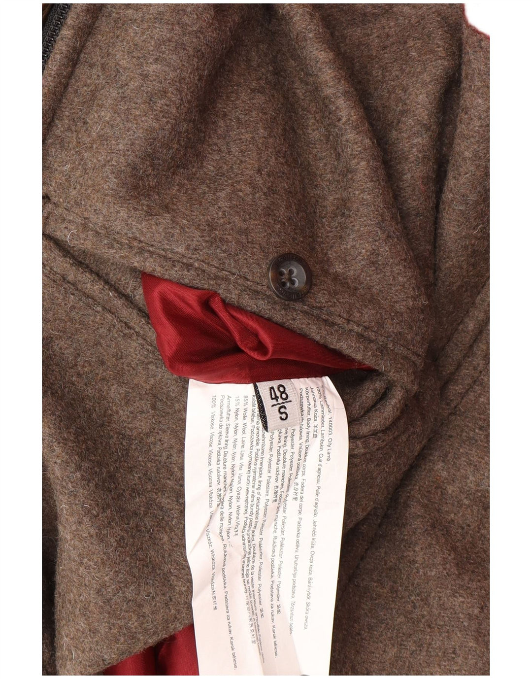 STRELLSON Herren Lederjacke IT 48 Mittelbraunes Leder