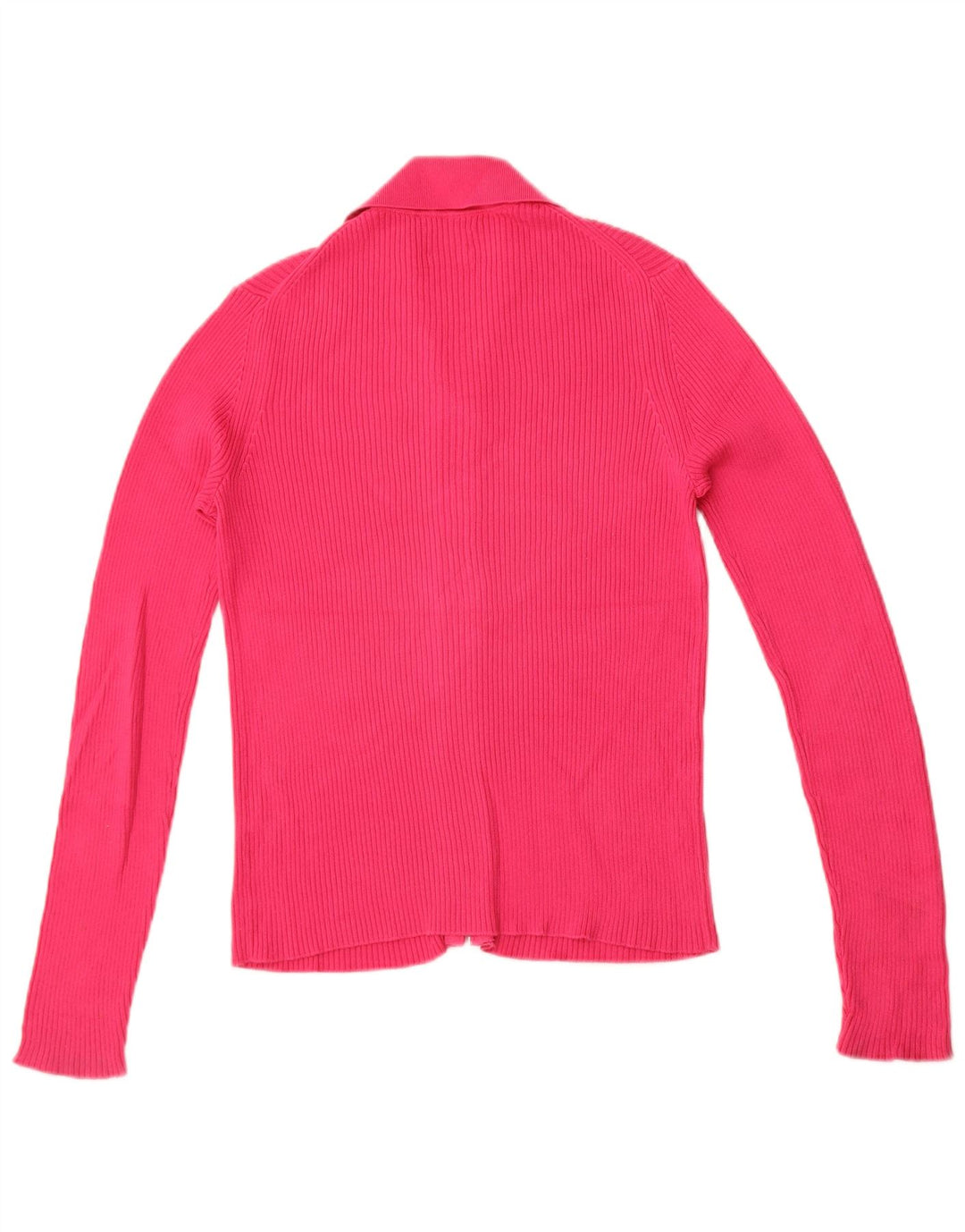 Massimo Dutti Damen Strickjacke UK 12 Mittelrosa Baumwolle