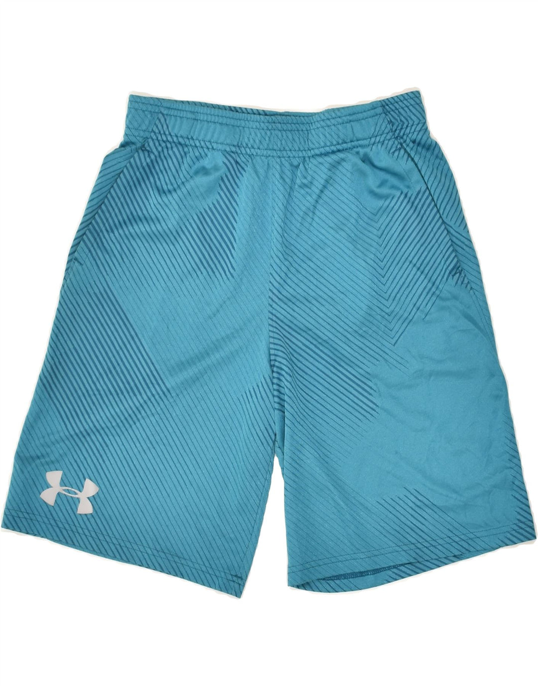 UNDER ARMOUR Sportshorts für Jungen, 11–12 Jahre, Größe L, blau gestreift