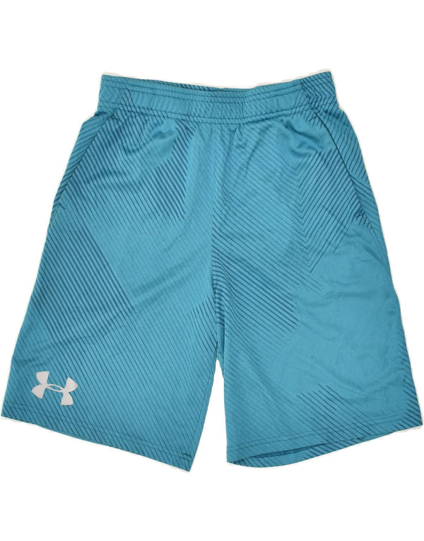 UNDER ARMOUR Sportshorts für Jungen, 11–12 Jahre, Größe L, blau gestreift