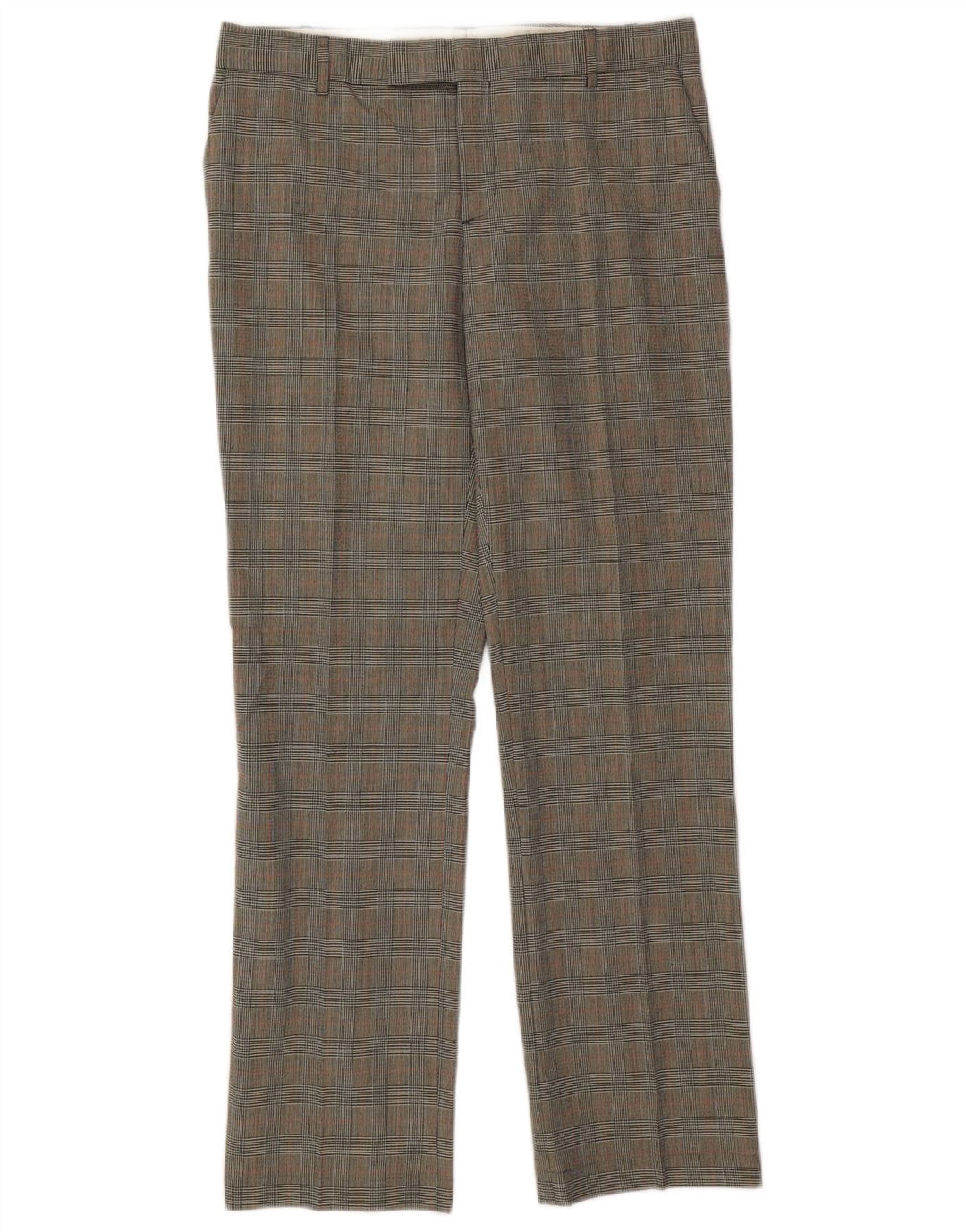 Gerade Anzughose für Damen von Zara, W32, L31, grauer Hahnentritt-Klassiker