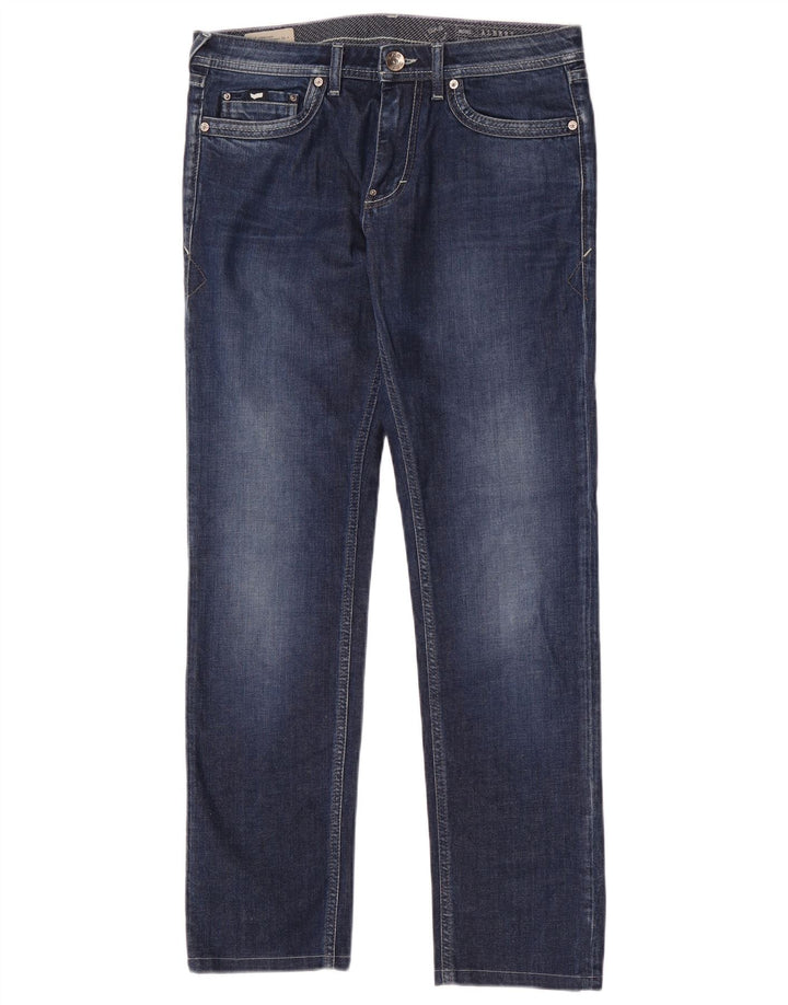 Gas Damen Albert Slim Jeans W32 L31 Blaue Baumwolle