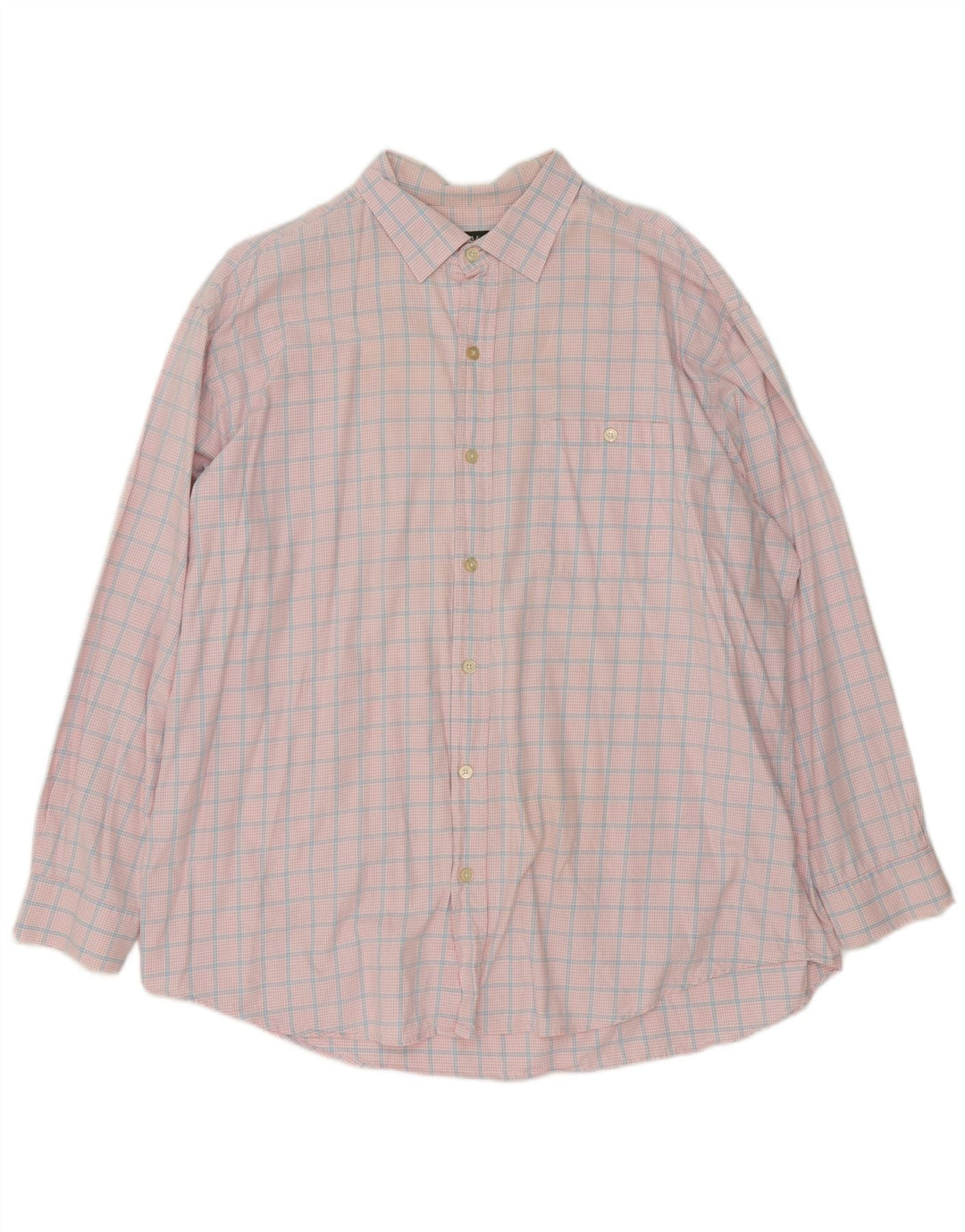 Orvis Herrenhemd 2XL rosa kariert Baumwolle