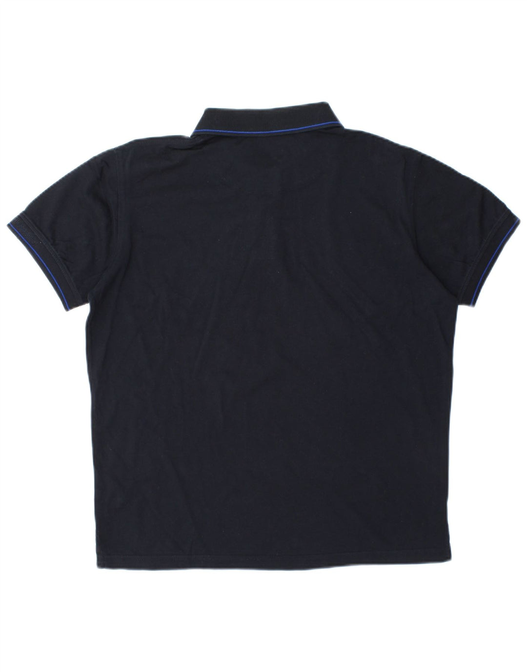 TRUSSARDI Herren-Poloshirt, mittelgroß, marineblau, Baumwolle