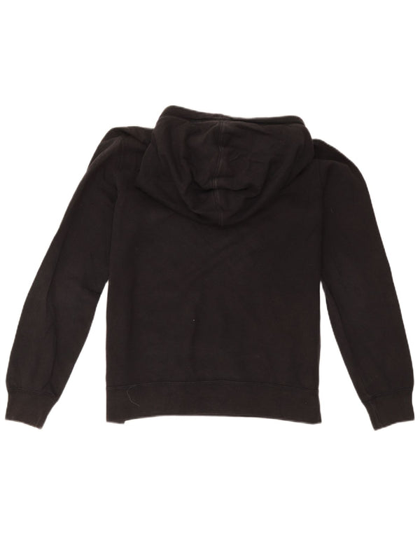 Nike Damen Kapuzenpullover UK 14 Mittelschwarze Baumwolle