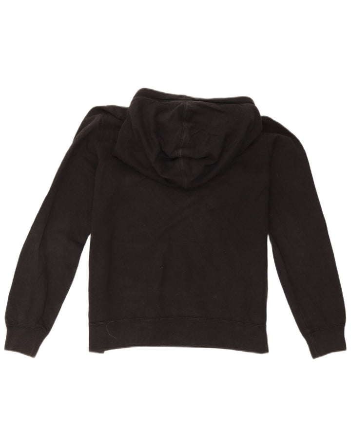 Nike Damen Kapuzenpullover UK 14 Mittelschwarze Baumwolle