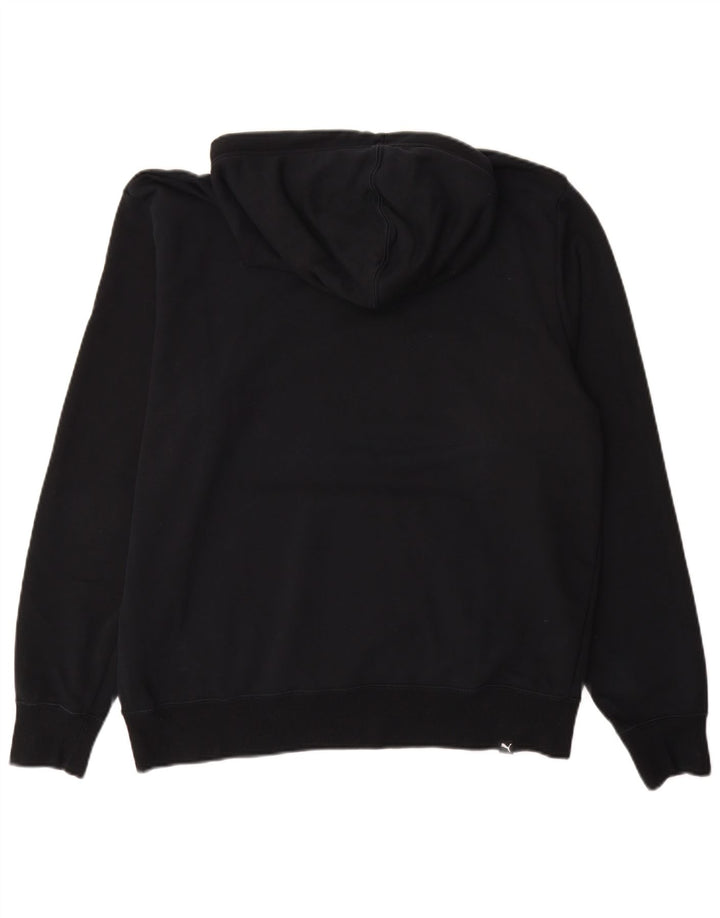 PUMA Herren Graphic Hoodie Pullover Large Schwarz Colourblock Baumwolle