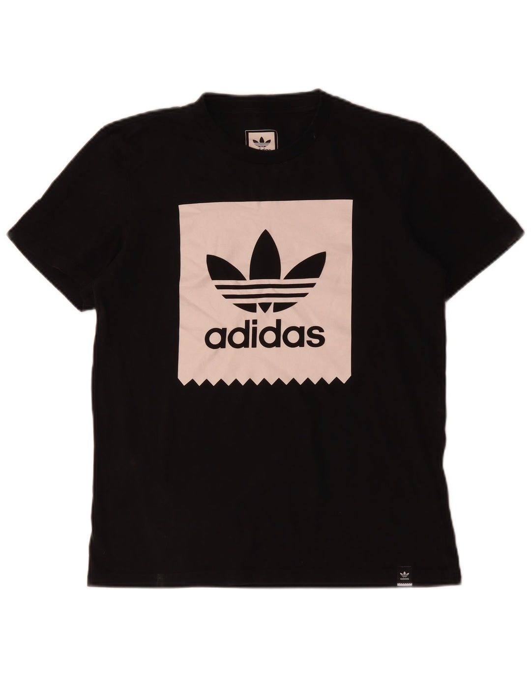 Adidas Herren Grafik T-Shirt Top Small Schwarz Baumwolle