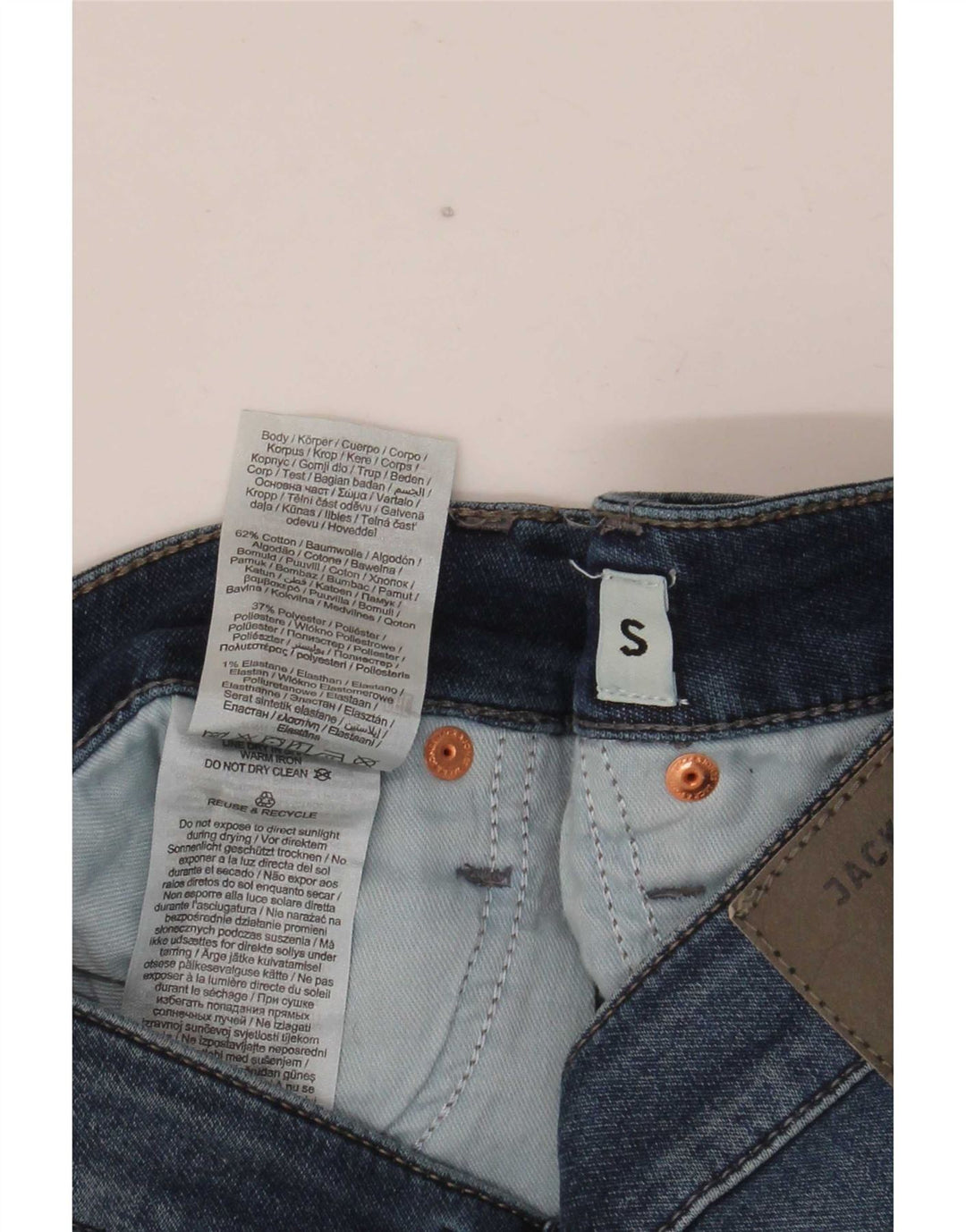 Jack & Jones Herren-Jeansshorts, Größe S, W32, Blau, Baumwolle