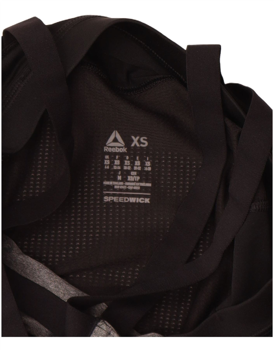 REEBOK Damen Les Mills Grafik-Trägershirt UK 4/6 XS Grauer Farbblock