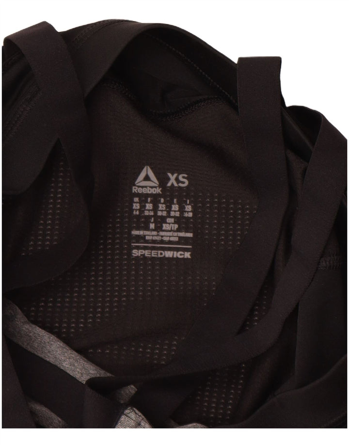 REEBOK Damen Les Mills Grafik-Trägershirt UK 4/6 XS Grauer Farbblock