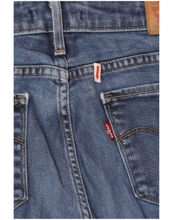 Levi's Damen 712 Slim Jeans W28 L32 Blaues Lyocell