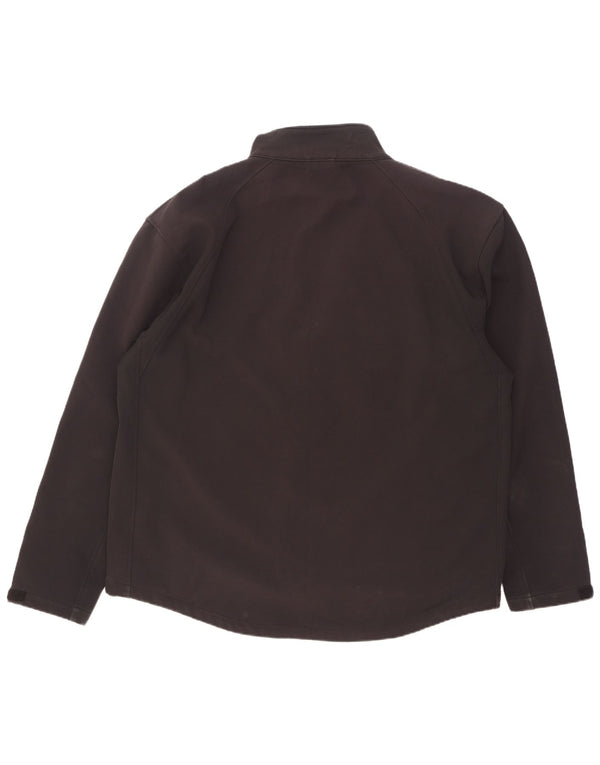 Russell Athletic Herren-Windbreaker-Jacke, UK 46 3XL, schwarzes Polyester