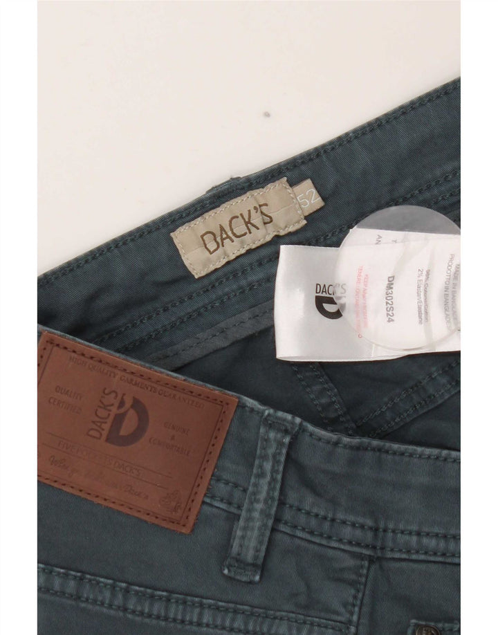 Dack's Slim Freizeithose für Herren, W34, L32, grüne Baumwolle