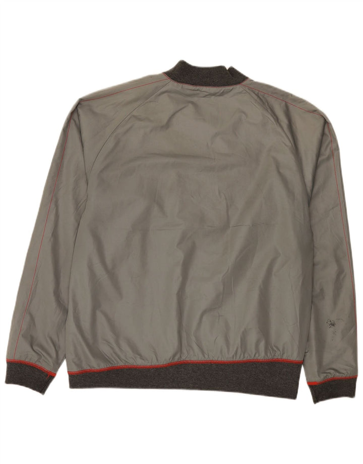 Puma Herren Bomberjacke UK 38 Mittelgrauer Farbblock