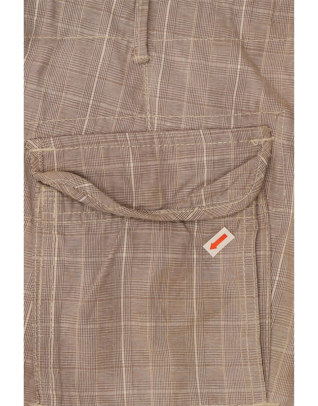 Scotch & Soda Herren Cargoshorts W32 mittelgrau karierte Baumwolle