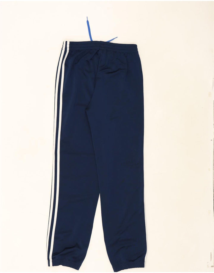 ADIDAS Boys Tracksuit Trousers Joggers 13-14 Years  Navy Blue Polyester Vintage Adidas and Second-Hand Adidas from Messina Hembry 
