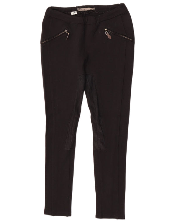 Zara Skinny-Freizeithose für Damen, Größe M, W28, L26, Schwarz