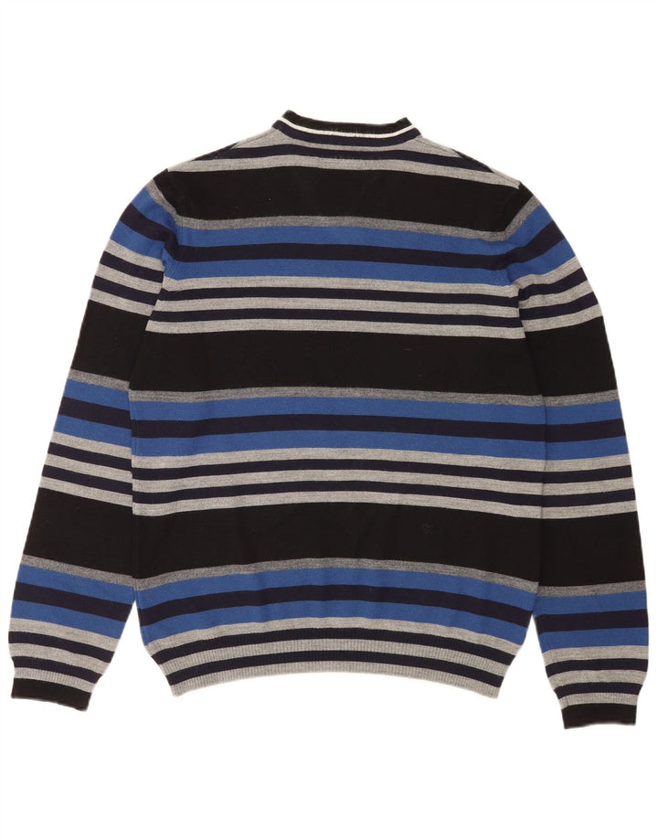 Energie Herren-Pullover mit V-Ausschnitt, mittelgroß, mehrfarbig gestreift