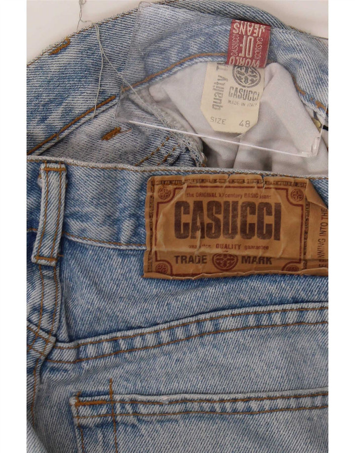 Cassuci Herren Straight Jeans IT 48 Medium W30 L32 Blaue Baumwolle