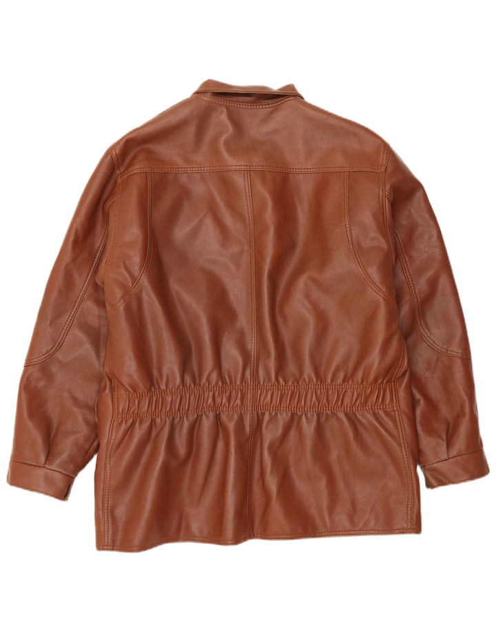 Vintage Herren Lederjacke UK 38 Mittelbraun