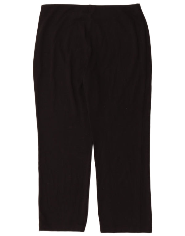 Marks & Spencer Damen Gerade Freizeithose UK 16 Large W32 L30 Schwarz