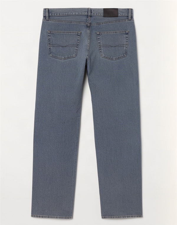 Hugo Boss Herren Arkansas Straight Jeans W35 L32 Blaue Baumwolle